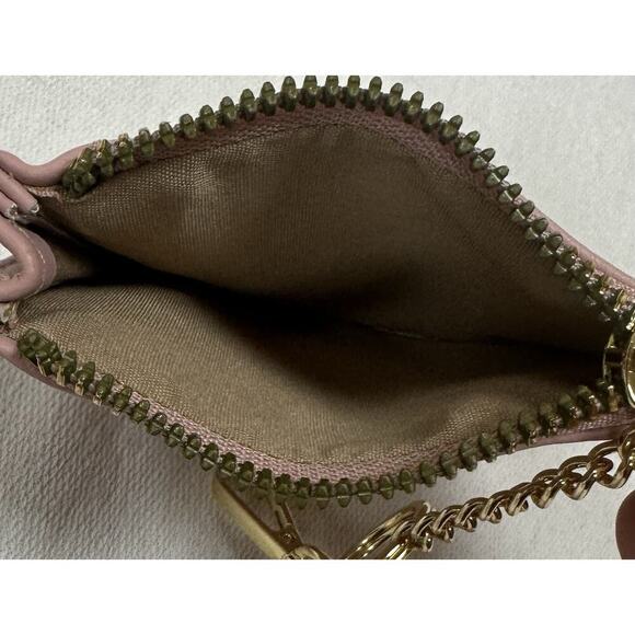 Nanette Lepore Card Case Holder Wristlet Wallet Pink Pebbled Leather - Picture 5 of 5